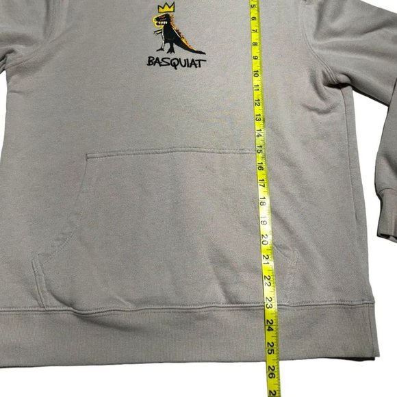 Beige Basquiat Hoodie Unisex Size Medium - Picture 5 of 7